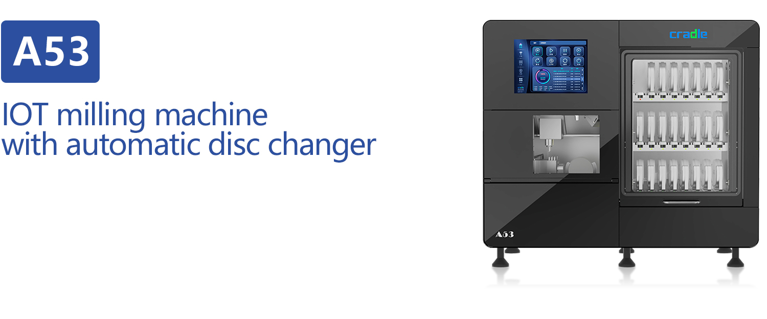 Cradle A53  IOT  milling machine with automatic disc changer