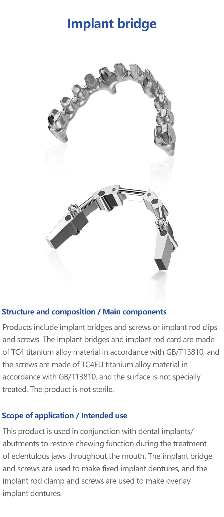 Implant bridge